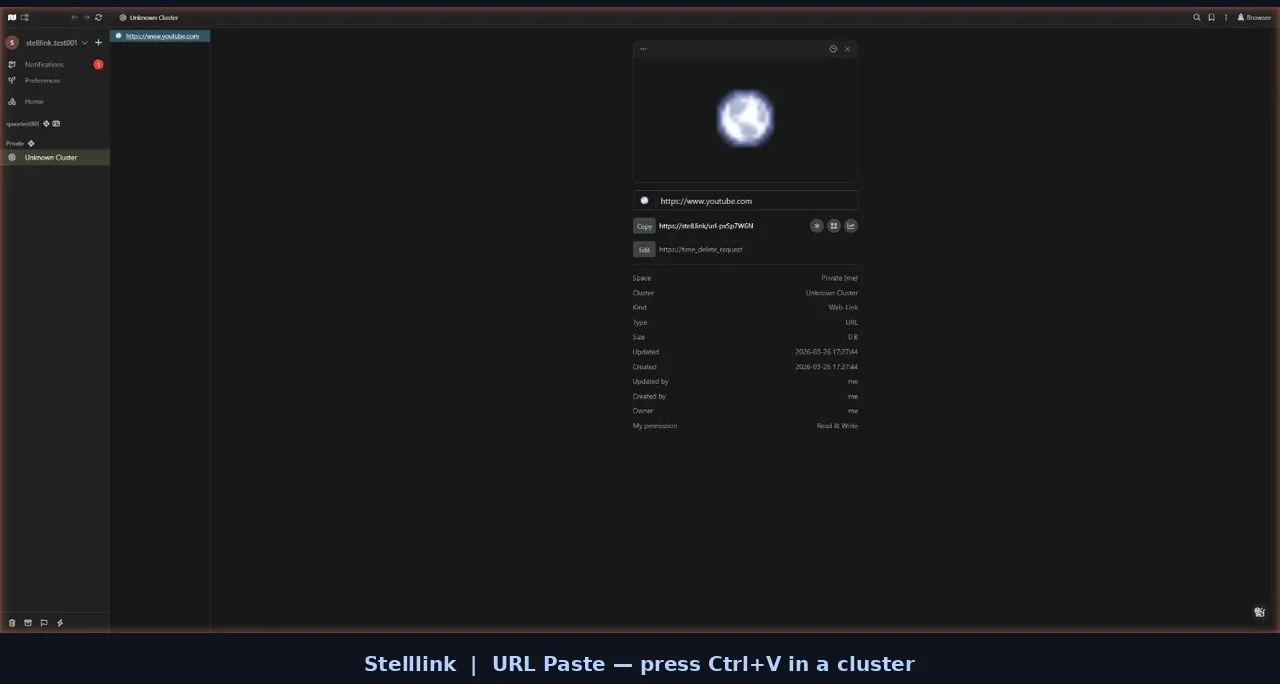 Ctrl+V로 링크 추가하기
